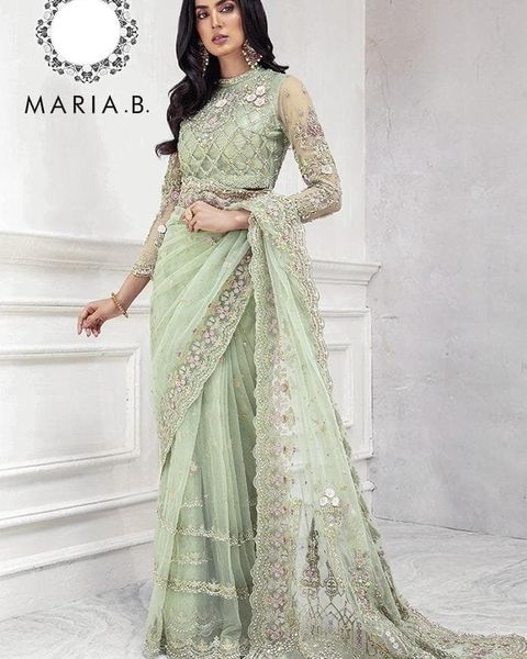 MARIA B NET SAREE